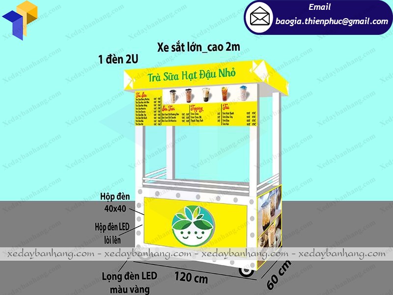 quầy bán sinh tố giá rẻ