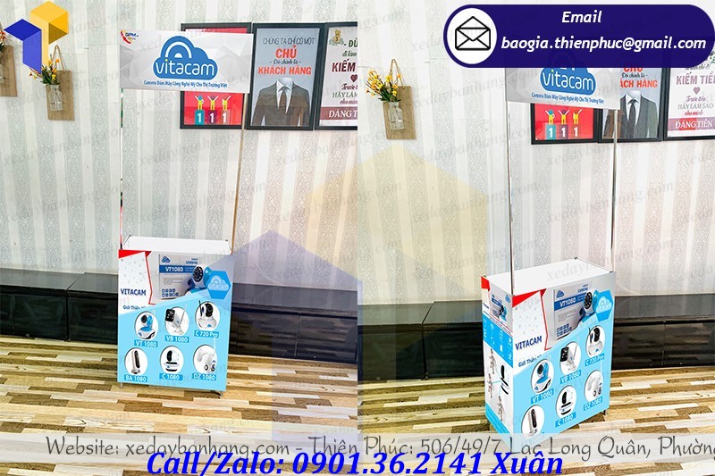 giá booth bán hàng lắp ráp