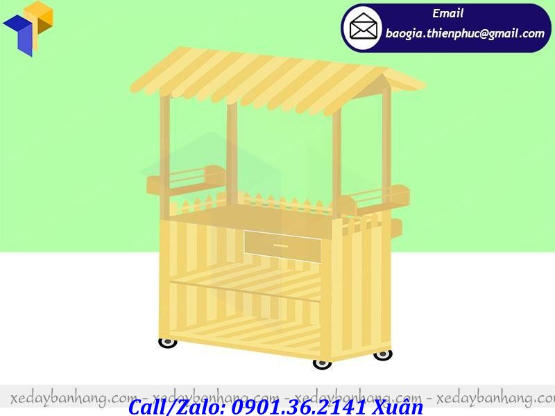 giá xe gỗ bán bánh trứng gà non
