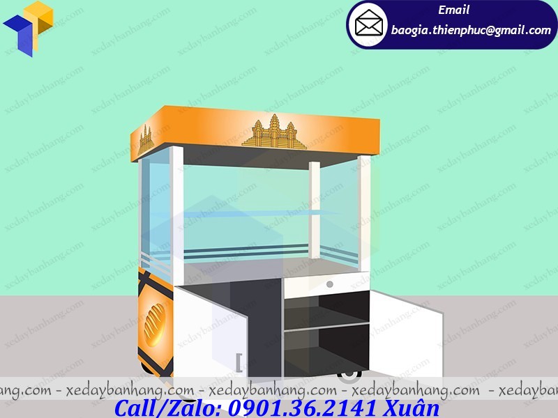tủ bán bánh mì giá rẻ