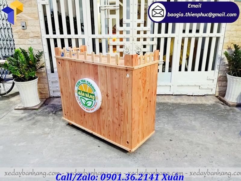giá xe gỗ bán trà chanh
