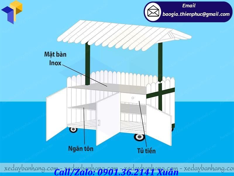 giá xe bán đồ ăn lưu động