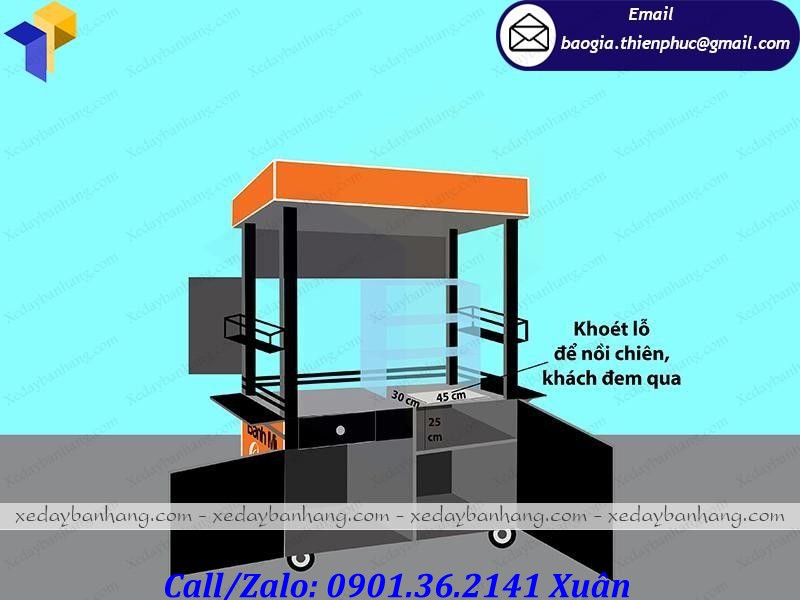 xe bán đồ ăn vặt giá rẻ