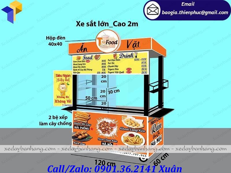 xe bán đồ ăn vặt