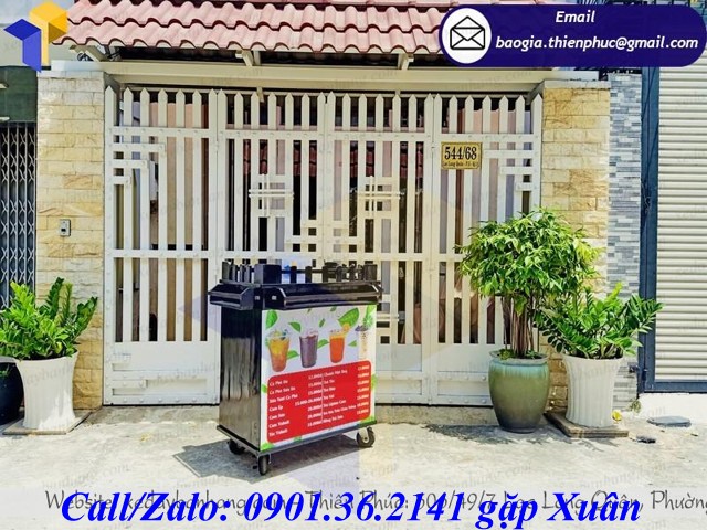 xe gỗ bán cafe vỉa hè giá rẻ