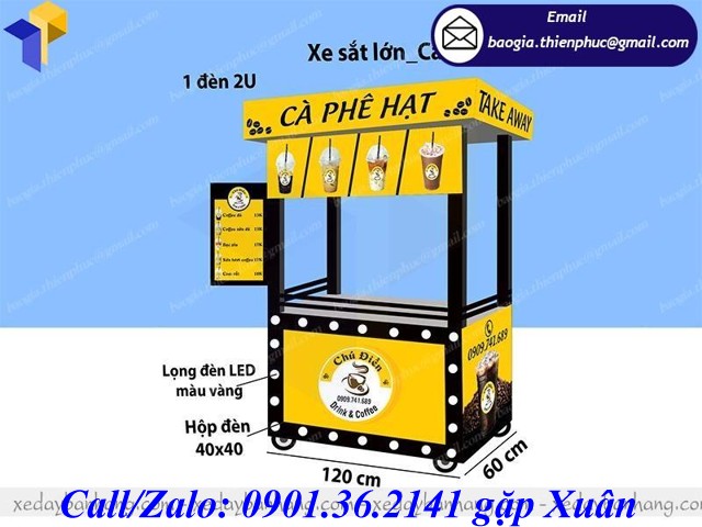 xe bán cà phê lưu động