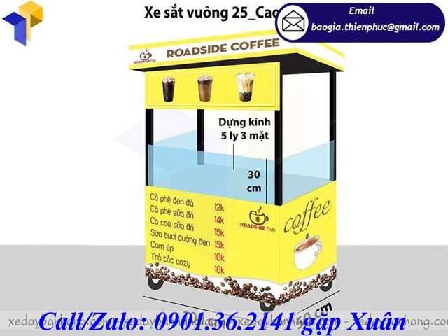 tủ bán cà phê
