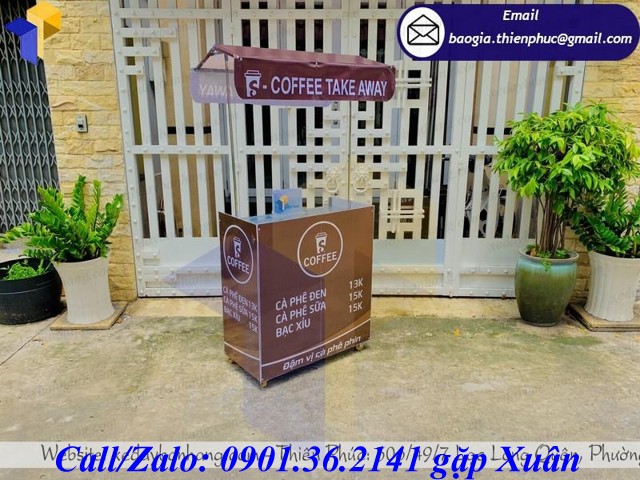 quầy bán cafe tháo lắp bao nhiêu