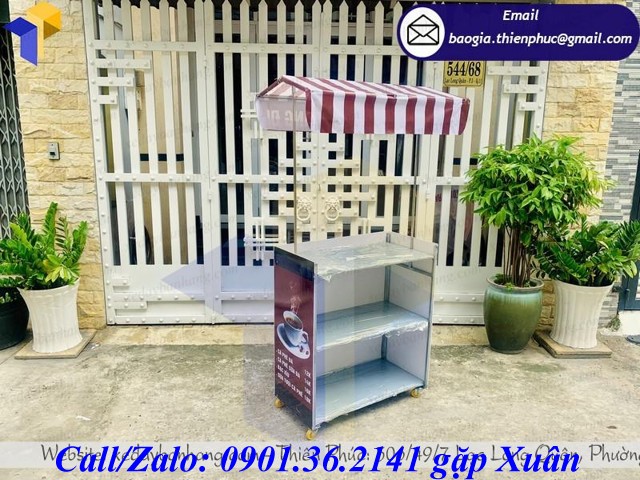 xe bán cafe tháo lắp nhỏ gọn