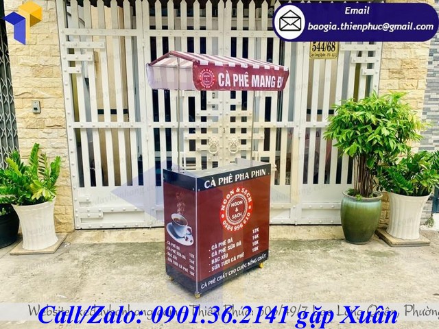 xe lắp ghép bán cafe