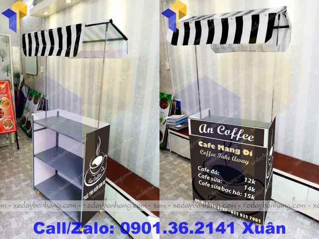 xe bán coffee lắp ráp lưu động