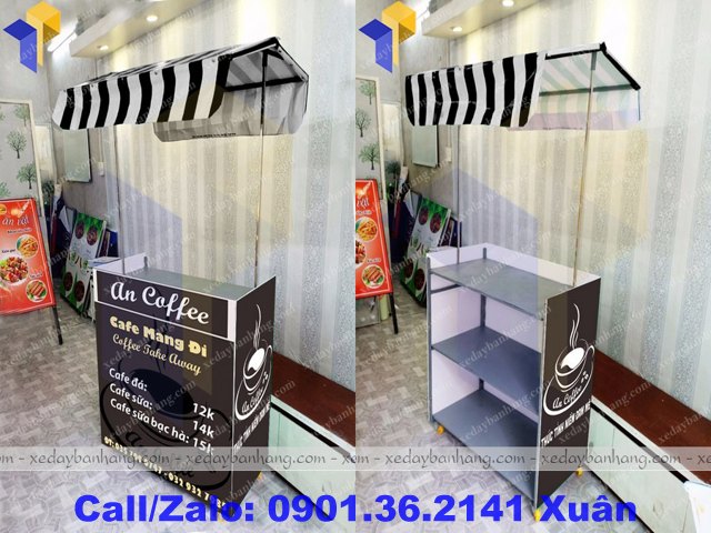 xe lăp ráp bán cà phê lưu dộng