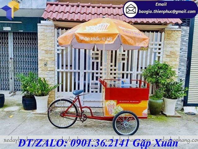 giá xe đạp bán bắp rang bơ