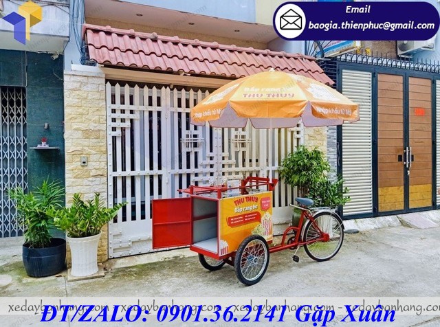 mua xe đạp bán bắp rang bơ