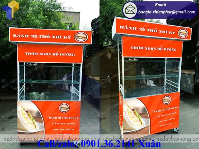 tủ bán bánh mì lưu động