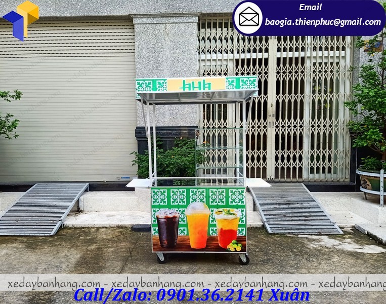 thiết kế tủ bán nước giải khát