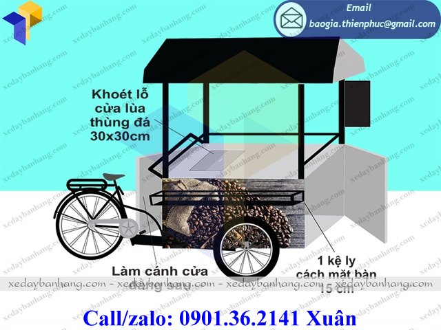 giá xe bán cà phê lưu động