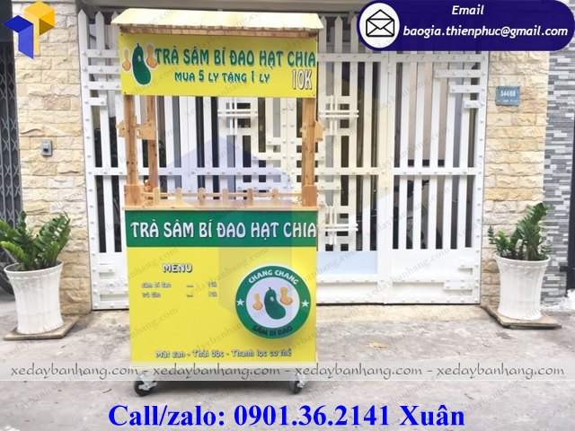 tủ gỗ bán nước sâm