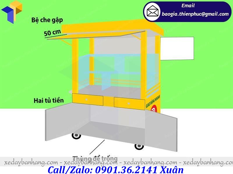 xe bán chân gà sả tắc giá rẻ