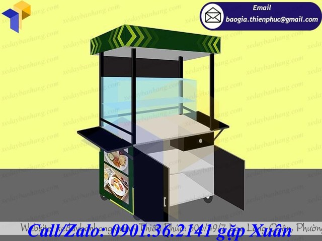 tủ bán cơm tấm bao nhiêu