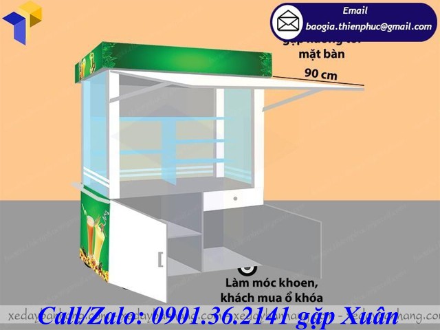 giá tủ bán sinh tố
