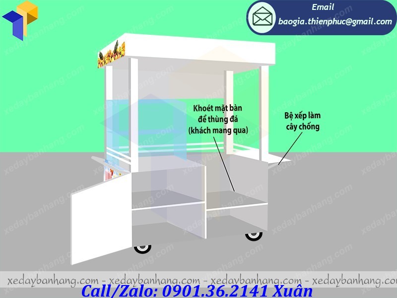 tủ bán sinh tố giá rẻ