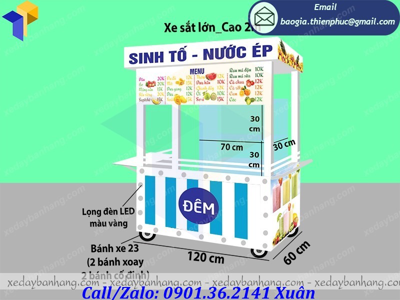 tủ bán sinh tố