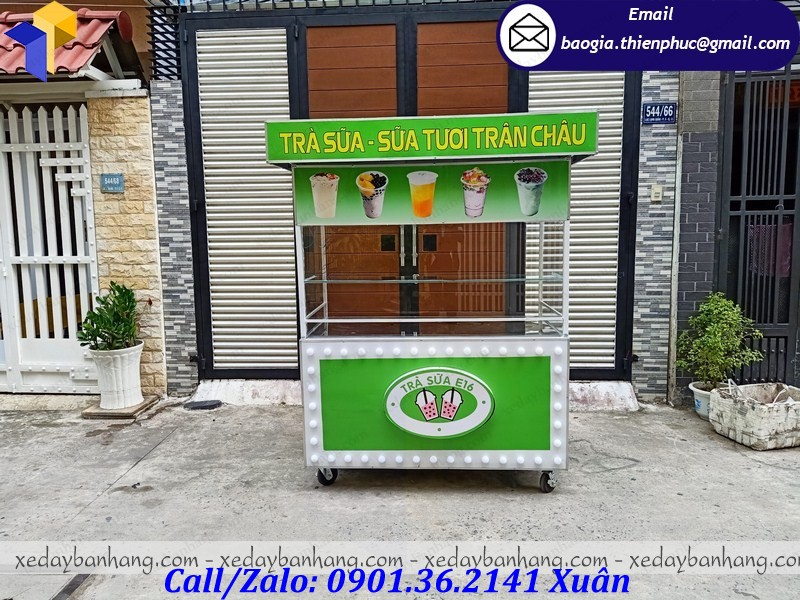 tủ bán trà sữa đường đen