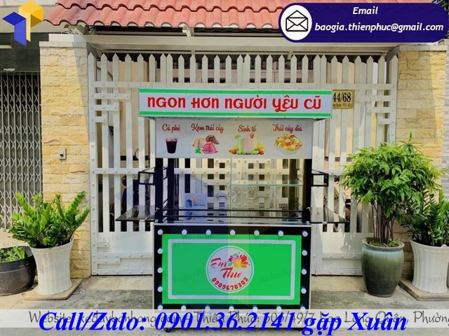 xe đẩy bán sinh tố giá rẻ