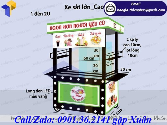 xe đẩy bán sinh tố tây ninh