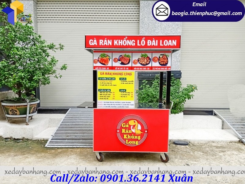 xưởng đóng xe bán gà rán