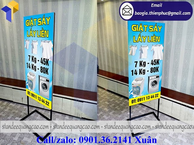 khung standee hai mặt giá rẻ