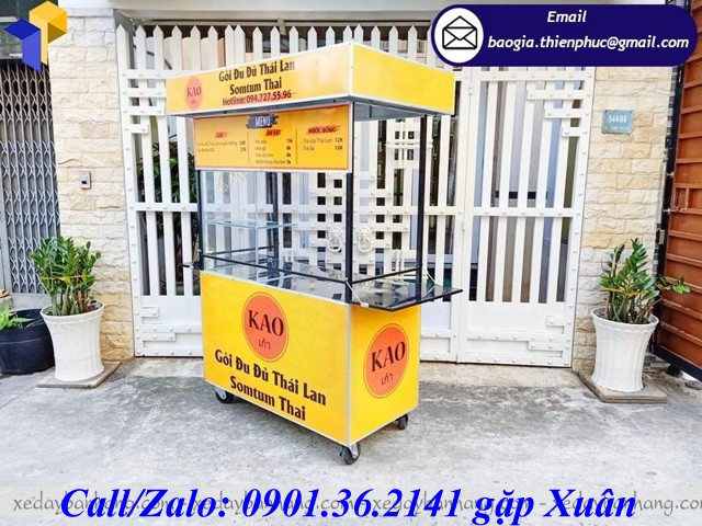 tủ bán gỏi đu đủ thái lan