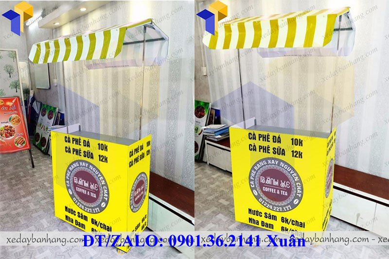 xe lắp ráp bán cà phê 