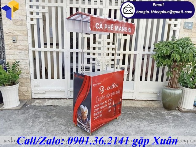tủ cà phê take away