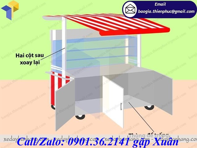 xe bán xiên que