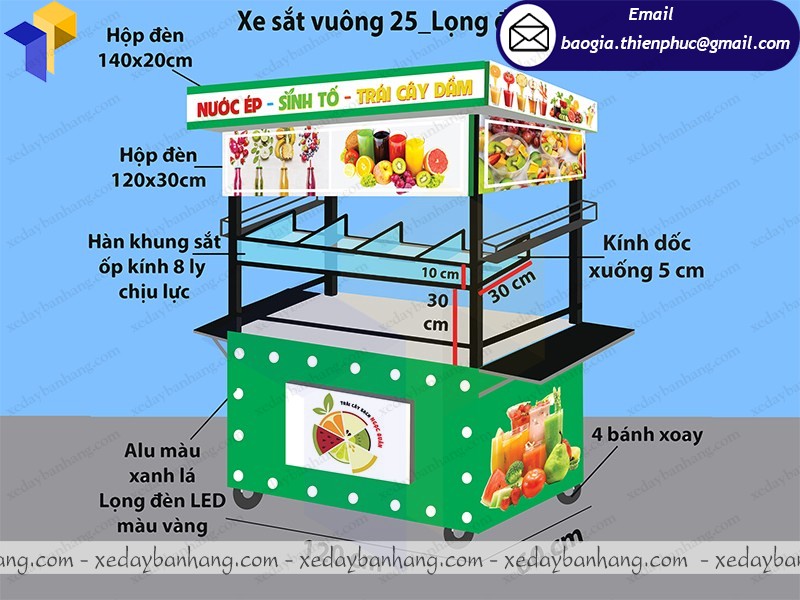 xe bán sinh tố giá rẻ