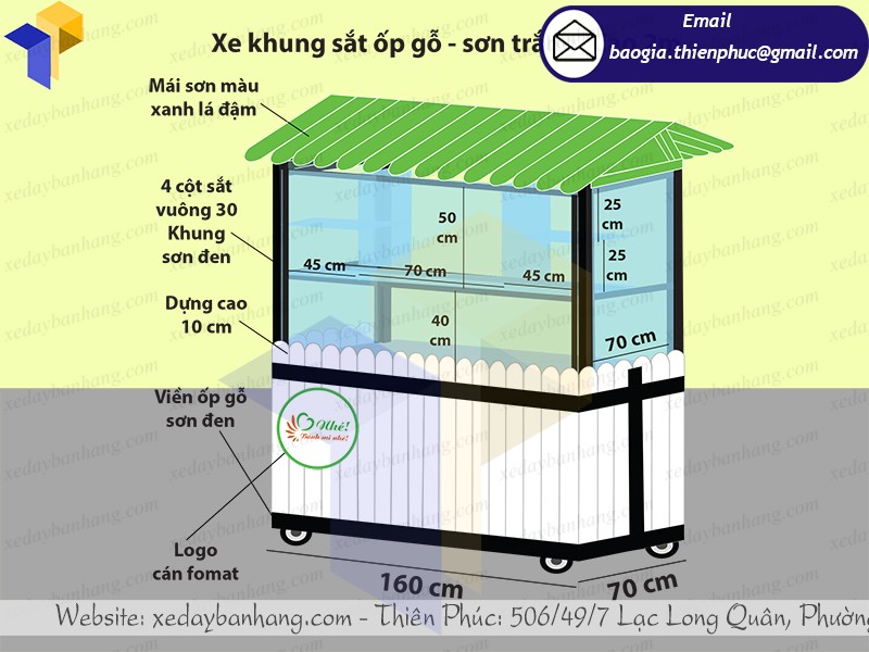 thi công quầy bán bánh mì