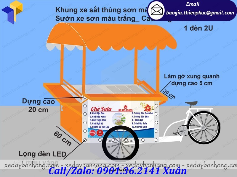 xe đạp bán chè