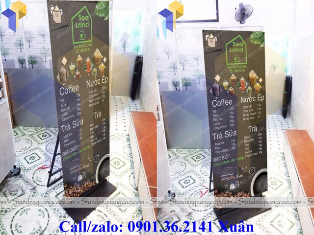 standee lắp ráp ngoài trời treo pp