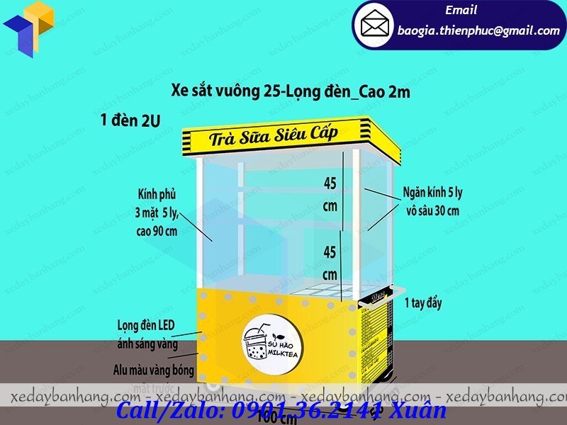 xe bán nha sữa nhà làm