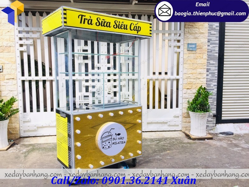 xe bán trà sữa lưu động
