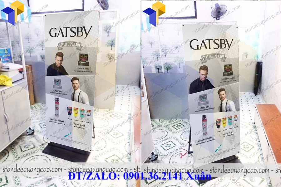 chân standee khung sắt giá rẻ