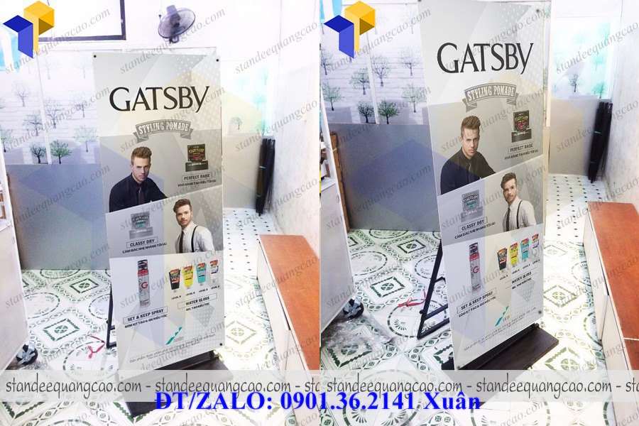 standee đen lắp ráp