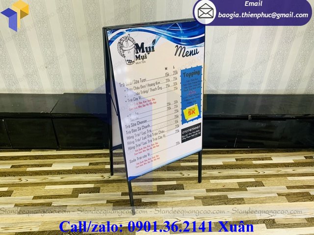 standee chân xếp giá bao nhiêu