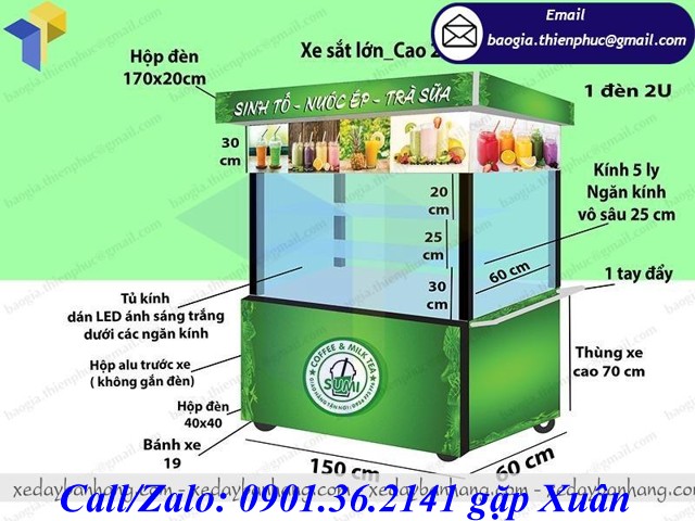 xe bán sinh tố nước ép tây ninh