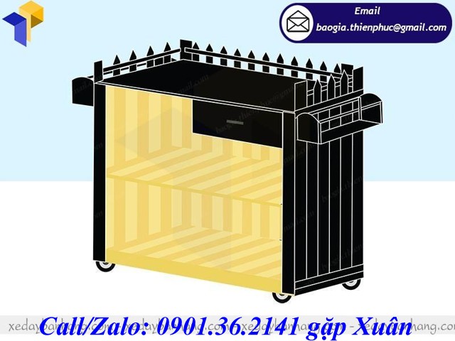 giá xe gỗ bán cà phê