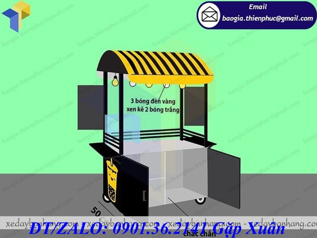 xe bán trà sữa trân châu giá rẻ