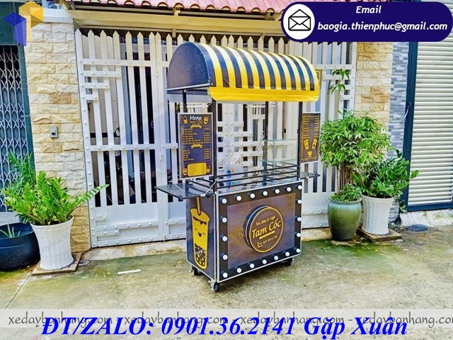 xe bán trà sữa trân châu