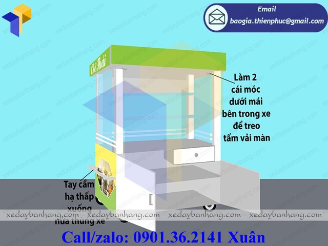 giá xe bán chè thái đẹp